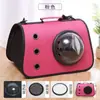 Suprimentos portáteis para animais de estimação, bolsa respirável para gatos para uso ao ar livre, bolsa de ombro dobrável para animais de estimação com claraboia