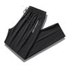Verão masculino high-end moda tornozelo amarrado reta esportes de secagem rápida calças elegantes Ice Silk casual estilo coreano calças compridas para homens