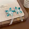 Pendientes florales con borlas estilo francés, collar fresco, dulce, moderno, simple, conjunto de joyería exquisito de alta gama de nicho para mujer