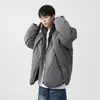 Chaqueta de Algodón con Capucha Desestructurada Estilo Americano para Hombre, Marca de Invierno de Moda, Abrigo de Algodón Grueso Holgado a Prueba de Frío, Chaqueta Acolchada Elegante y Cálida