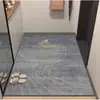 Alfombra de Gama Alta para Sala de Estar, Dormitorio, Puerta de Entrada, Alfombra Rectangular de Terciopelo de Cristal Estampado, Alfombrilla Antideslizante para el Hogar, Alfombrilla para Sofá