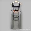 Delantal al por mayor impermeable y a prueba de aceite transparente para hombre y mujer cocina hogar ropa de trabajo lindo adulto delantal de TPU personalizado