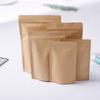 Bolsas de Papel Kraft, Empaque de Plástico Autosellable Engrosado, Bolsas de Pie, Bolsas para Snacks de Grado Alimenticio, Bolsas para Fruta Deshidratada y Té, Venta al por Mayor con Sellado