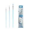 Pincel de Arte Azul Paquete de 3 Pelo de Nylon Pincel Digital para Óleo Transfronterizo Pincel para Pintura Acrílica Acuarela Pintura DIY
