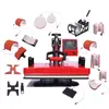 Frete grátis 29*38 cabeça oscilante 15 em 1 multifuncional máquina de transferência térmica e estampagem a quente para camisetas, canecas, quebra-cabeças, capas de celular