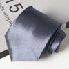 Corbata de Poliéster al por Mayor para Hombre con Cremallera, Negra, Fácil de Usar, Color Sólido, Sin Nudo, 8cm Corbata Formal de Flecha para Traje