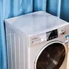 Funda de Tela para Lavadora a Prueba de Polvo y Manchas Plástico Pvc Transparente Mantel de Mesa a Prueba de Aceite e Impermeable No Lavable Refrigerador Mantel de Mesa para el Hogar