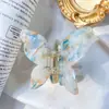 Xinzhimeng Accesorios para el Cabello Estilo Coreano Moda Placa de Acetato Clip de Mariposa Multicolor Niña Lindo Elegante Pinza de Cocodrilo Pinza de Cola