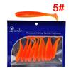 Cola de T de dos colores Paquete de 10 5.5/7/9cm Señuelo Luya Insecto Blando Lanzamiento Lejano Señuelo Artificial Pesca Pez Mandarín Perca Señuelo Blando