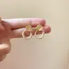Pendientes Rombo de Perla y Piedra Ojo de Gato 2026 Nuevo Estilo Caliente Pendientes de Gama Alta Súper Populares para Mujer Estilo Suave Pendientes Elegantes