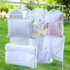 Secador de almohadas para el hogar, tendedero a prueba de viento para balcón, bolsa de red plegable multifuncional para secar almohadas y juguetes