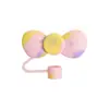 Tapa de Silicona de Grado Alimenticio para Popote Transfronteriza con Moño, Tapón Antifugas para Popote de Vaso Stanley, Juego de Cubiertas a Prueba de Polvo 10mm