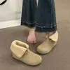 Botas Cortas Birkenstock con Forro de Lana, de Dos Formas de Usar con Solapa Abatible, Botas de Nieve Calientes para Mujer, Nuevo Estilo Invierno 2025, Botas de Algodón Peludas Cómodas de Suela Suave