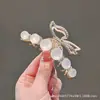 Pinza para el Cabello Ovalada Estilo Coreano Forma de Garra de Tiburón Aleación Accesorio para el Cabello de Mujer con Elementos Geométricos Adorno Práctico para el Cabello Pinza para Sujetar Chongo