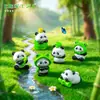 Micro-Paisagem Criativa Fofa Sapo Panda Boneca DIY Decoração Acessórios Pendurados Mini Carro Enfeites de Mesa