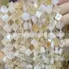 Cuarzo Rosa Ojo de Tigre Lapislázuli Amatista Trébol de Cuatro Hojas Cuentas Sueltas de 11 mm DIY Pasador Accesorios para el Cabello Pulsera Accesorios para Collares Venta al por Mayor
