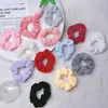 Scrunchies de Terciopelo Más Vendidos Transfronterizos Amazon Ligas de Terciopelo de Color Sólido Cuerdas para Moños Accesorios para el Cabello