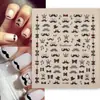 Pegatina de Uñas con Diseño de Cinta Estampado DIY Lazo Rosa Dulce con Perla Degradado Calcomanía para Uñas Joyería