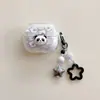 Adequado para Capas de Fone de Ouvido Samsung Galaxy Buds3, Desenho Animado Fofo Capa Macia Pingente DIY Buds3Fe Bluetooth Sem Fio
