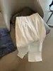 Pantalones blancos sencillos de pierna ancha para mujer, estilo coreano, nuevos, de verano, finos, de cintura alta, holgados, informales, rectos