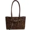 Bolso de mano Estilo Coreano Nuevo Terciopelo Hombro Otoño Portátil 2026 Sensación Lujo Ligero Retro Estampado Leopardo Día de la Mujer Gamuza Moda