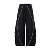 Pantalones Machete Funcionales de Viento de Marea Nacional para Hombre Jiayiku con Diseño de Incrustaciones Tácticas Ocultas de Paracaidista Pantalones Casuales