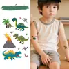 Mundo Prehistórico Dinosaurio Tatuaje de Calcomanía con Purpurina Colorida Fácil de Limpiar Brazo Pecho Lindo e Interesante Calcomanía Decorativa Personalizada