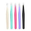 Pinzas Multifuncionales Macaron en Stock, Clips para Pegatinas, Herramientas de Belleza para Planificador Estudiantil, Pinzas para Pestañas Postizas
