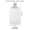 Bolsa de repuesto para loción de viaje, cuidado de la piel y cosméticos, bolsa de almacenamiento portátil para champú y gel de ducha, botella de repuesto de muestra desechable