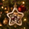 Decoraciones Navideñas de Gatito Lindo Transfronterizas Decoración Acrílica Navideña F