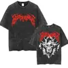 Camiseta Vintage Lavada Playboi Carti I Am Music Logo Apotheosis Ken Carson Narcissist Tour