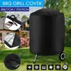 Capa para Churrasqueira Externa Amazon Transfronteiriça Tecido Oxford 210D à Prova de Poeira e Sol Capa para Grelha Bbq em Estoque Preto