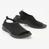 Sandalias nuevas transfronterizas para mujer Otoño y Verano 2021 Malla Suela Gruesa Pies Boca de Pez Tejido Volador Casual Deportivo Talla Grande Zapatos de Mujer