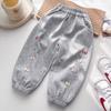 Pantalones de Bebé para Mujer Primavera y Otoño Estilo Occidental para Niños Estilo Coreano Pantalones Deportivos Modernos Pantalones Casuales de Pie Combinables para Niña