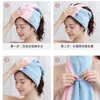 Touca Seca Cabelo Microfibra Espessa Super Absorvente Touca de Banho Adulto Fleece Coral Camada Dupla Não Sopra Cor Dupla Touca Seca Cabelo