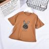 Fou Ya Tang Infantil Nuevo Verano 2019 Niñas Dibujos Animados Coreano Holgado Manga Corta Camiseta para Niños Bebé 1-5 Años Cabello