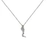Cadena para Clavícula de Reloj de Arena Destello de Gota de Estrella Moda Versátil Lujo Ligero Nicho Collar de Gama Alta Collar para Commuter para Regalo