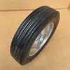 Rueda de goma maciza ligera rueda de polvo de goma industrial silenciosa rueda maciza de goma herramienta de empuje manual rueda giratoria de carro rueda maciza