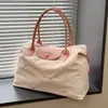 Bolsa de Viaje de Gran Capacidad para Mujer Ligera Versátil Portátil de Mano para Hombro Bolsa Casual para el Trabajo Bolsa Tote Bordada Lista para Regalar