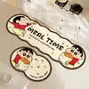 Alfombra de Piso de Cocina Pequeña Nueva de Cera de Colores para el Hogar Larga Suave de Barro Diatomeas Alfombrilla Absorbente para Pies Resistente a la Suciedad Alfombrilla Antideslizante para Cabello