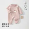 Mameluco Cálido para Bebé Estilo Otoño e Invierno Mameluco Acolchado de Algodón para Recién Nacido Traje para Gatear para Niños y Niñas Ropa de Invierno Gruesa de Algodón Puro para Bebé