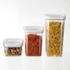 Pote Hermético de Cozinha Alimento Caixa Hermética Quadrada Pote de Armazenamento Macarrão Especiarias À Prova de Umidade Plástico Crisper Caixa de Armazenamento