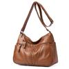 Bolso Cruzado de Cuero Suave Texturizado Retro Transfronterizo Bolso de Mamá en forma de U para Mujer Bolso de Hombro Cruzado Casual de Gran Capacidad Nuevo Otoño e Invierno Bolso Cuadrado Pequeño