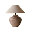 Ornamento estilo japonês vaso de cerâmica luminária de mesa para sala de estar em estilo silencioso Modelo Chinês Quarto de Hotel Hostel Quarto de designer Luminária de cabeceira