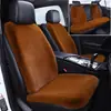 Cojín para Asiento de Coche Invierno Felpa de Conejo Lana Alfombrilla de Coche Asiento Individual Calefacción Cálida Antideslizante Cintura Pequeña Cojín para Asiento Trasero Pieza Única