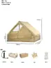 Tienda de Campaña Inflable Cuadrada para Exteriores de 12 Metros Cuadrados para Uso Nocturno, Impermeable, a Prueba de Viento, Engrosada y Cálida Cabaña de Campamento