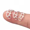 Hebilla de Plata s925 Material Hecho a Mano Hebilla de Anillo Doble Hebilla de Plata Conexión de Pulsera y Collar Hebilla Lisa de Plata Hebilla en S