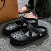 Sandalias Mary Jane Populares, Zuecos Cómodos de Punta Cerrada, Zapatillas de Ballet para Playa de Verano para Mujer