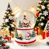 Caixa inteira Bola de Cristal Luminosa de Natal atacado Papai Noel boneco de neve Bola de Vidro presente de feriado Bola de Cristal de Natal