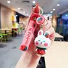 Llavero Creativo Oso Fresa Colgante de Bolso Llavero Estilo Lindo Colgante Pequeño Juego de Arcade Regalo Pequeño Al por Mayor